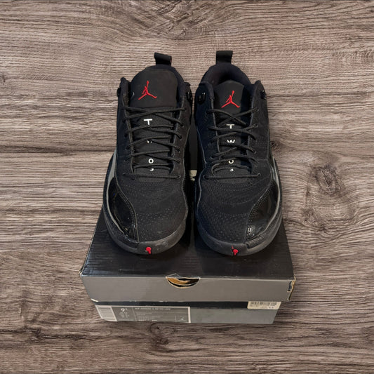 Jordan 12 Low Black Patent Size 9.5 (308317 001)