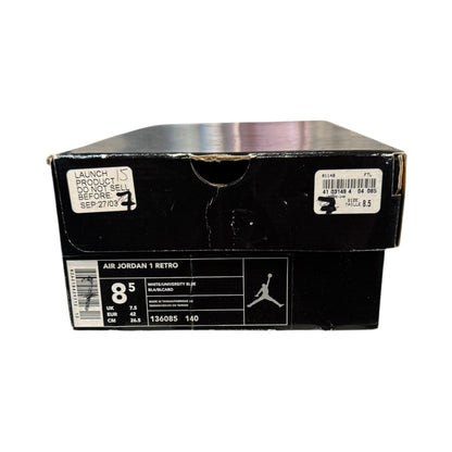 Jordan 1 UNC Patent Size 8.5 (136085 140)