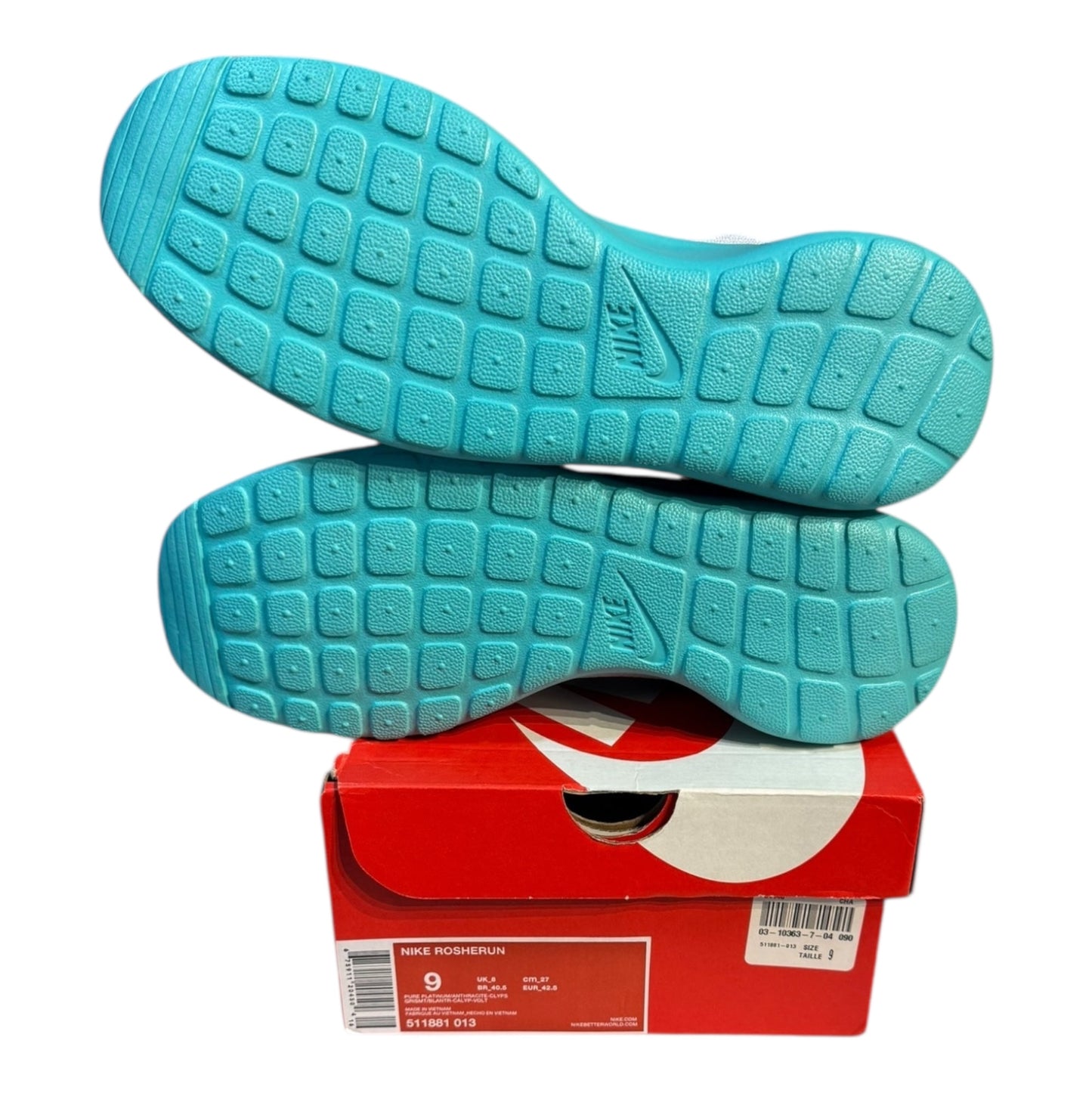 DS Nike Rosherun Calypso Size 9 (511881 013)