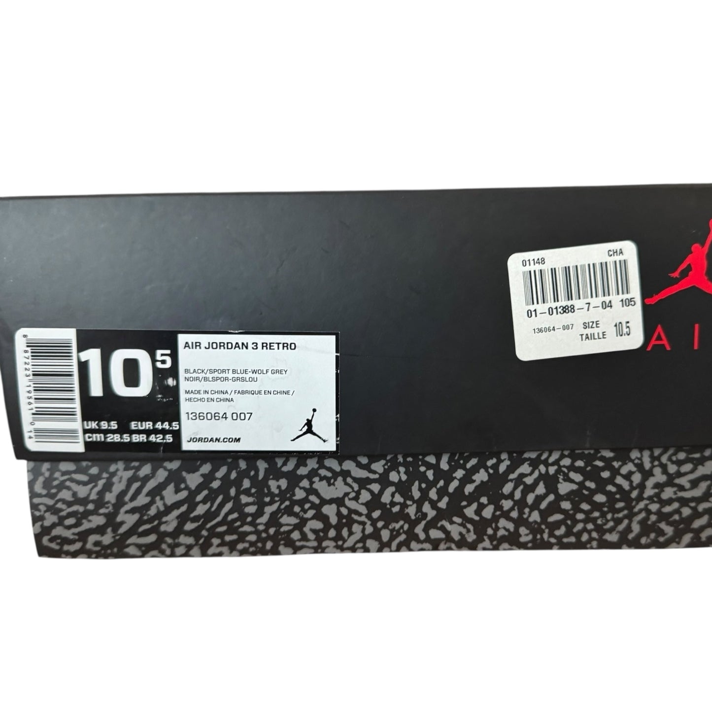 Jordan 3 Sport Blue Size 10.5 (136064 007)