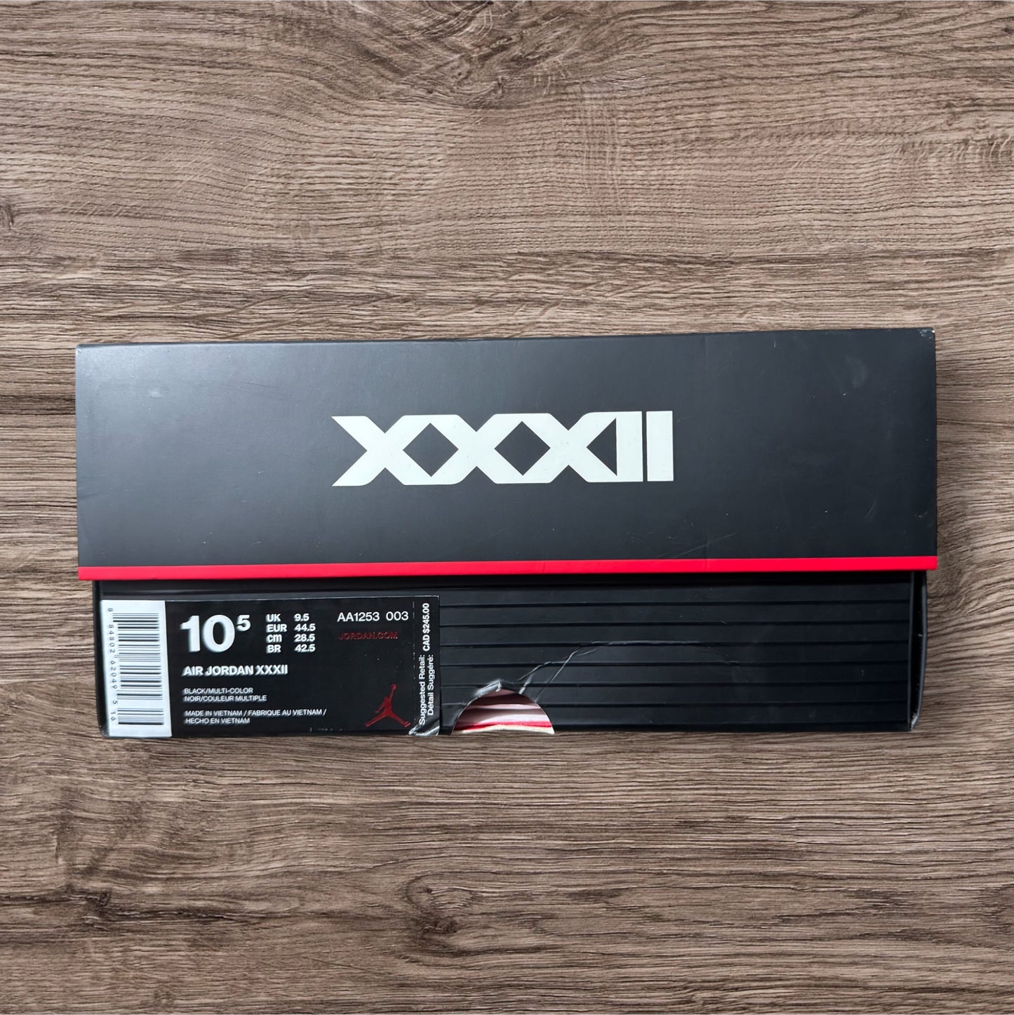 Jordan XXXII Black Cat Size 10.5 (AA1253-003)