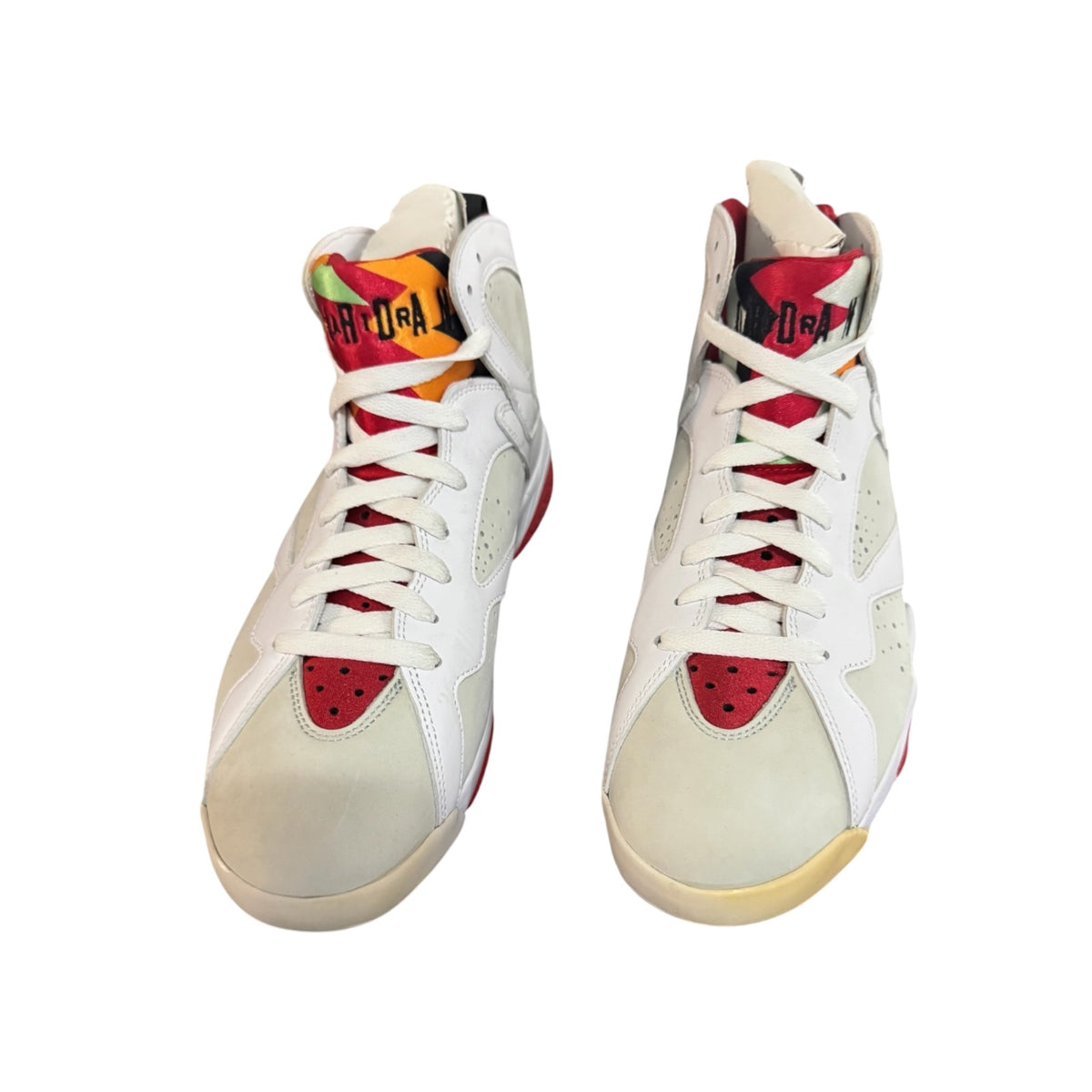 Jordan 7 Hare Size 9 No Box, Never Tried On, Toe Area Yellow (304775-125)