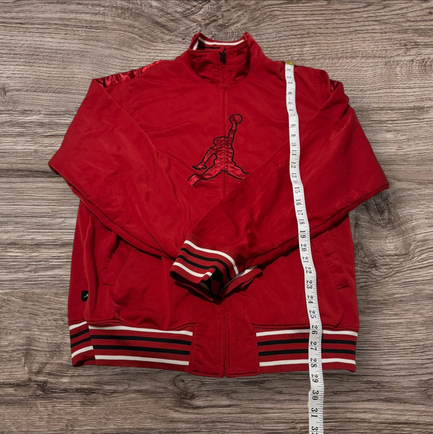 Jordan Red Track Jacket Size Large