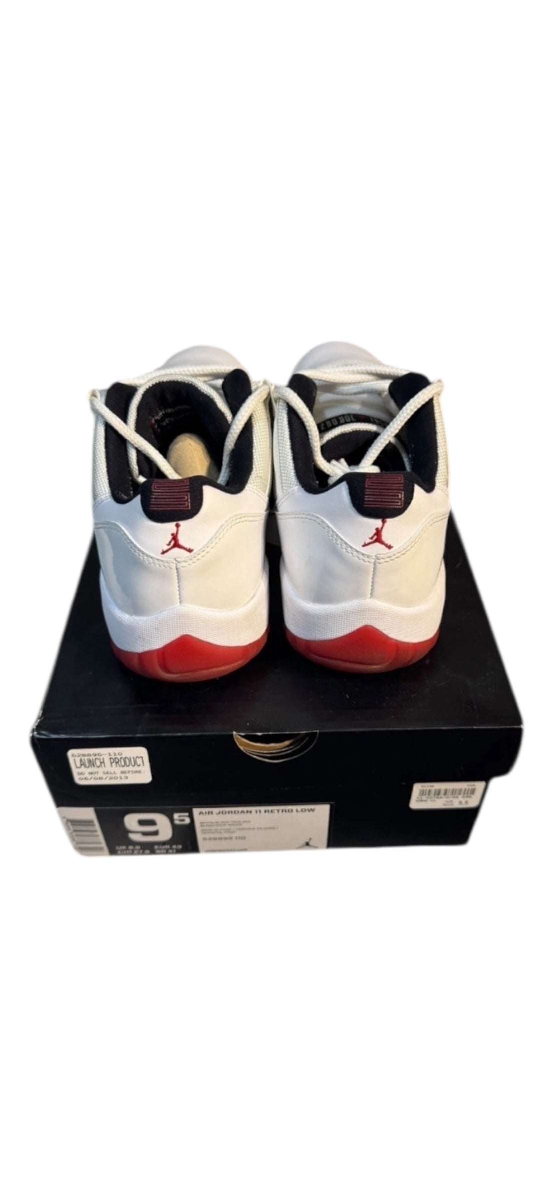 Jordan 11 Low White Red Size 9.5 (528895-101)