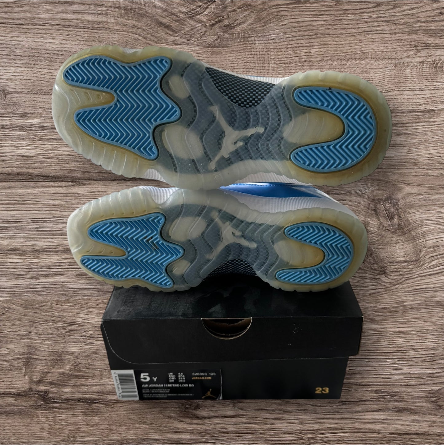 GS Jordan 11 Low University Blue Size 5Y (528896 106)