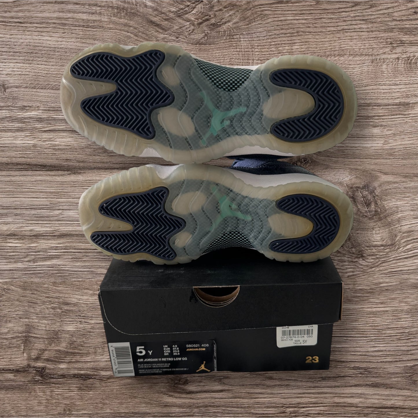 GS Jordan 11 Low Blue Moon Size 5Y (580521 408)