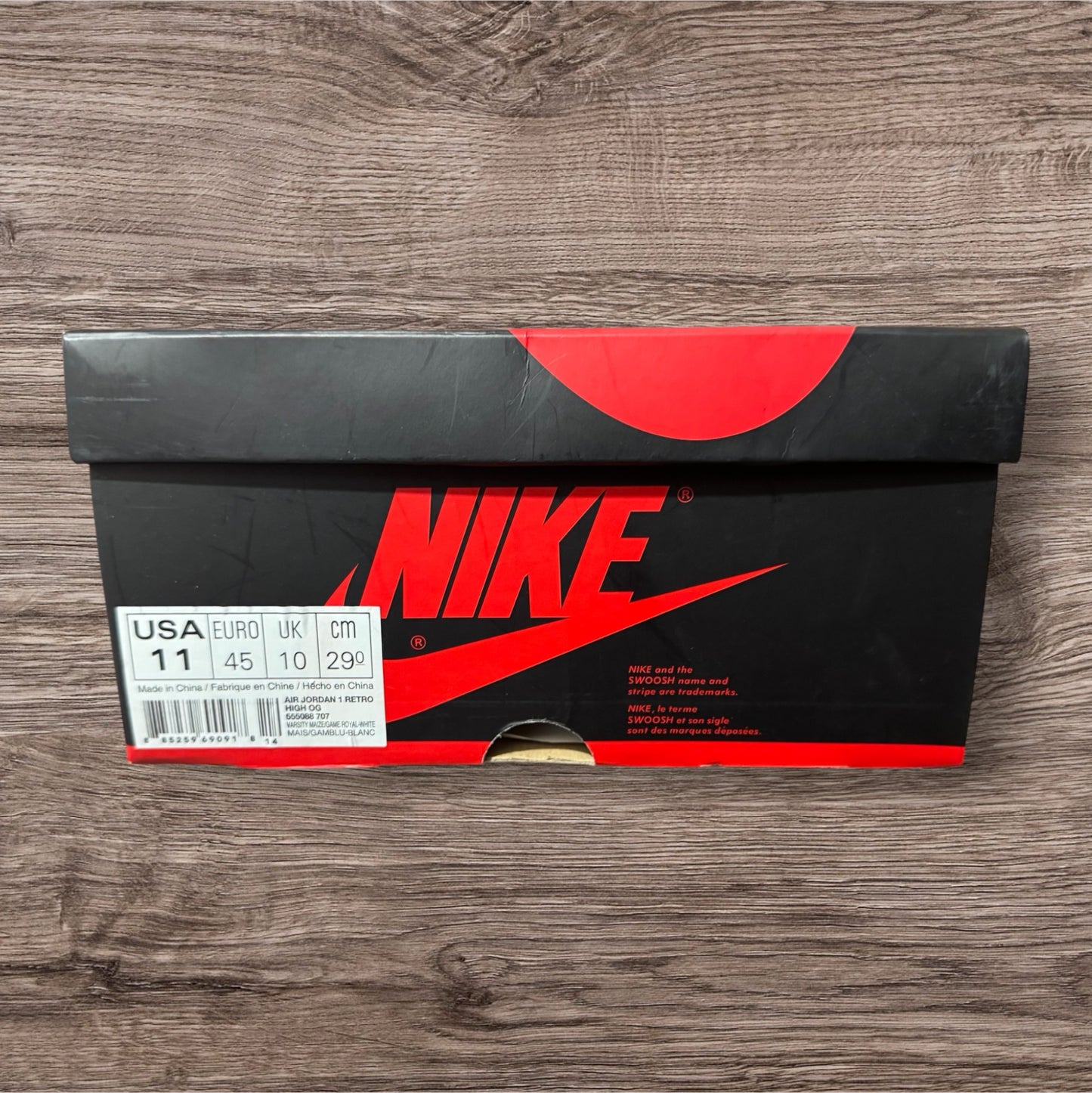 Jordan 1 High Laney Size 11 (555088 707)