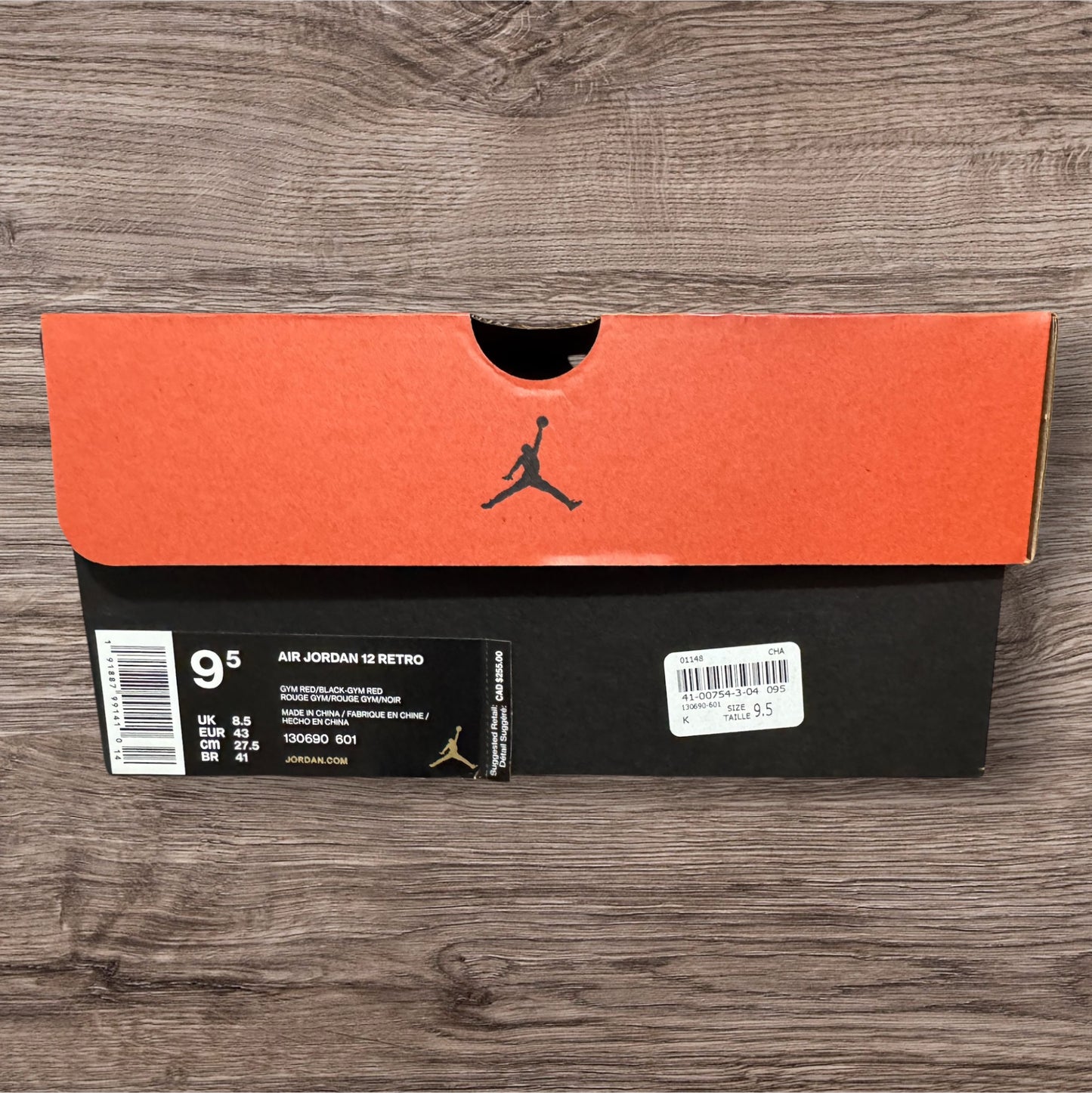 Jordan 12 Gym Red Size 9.5 (130690 601)