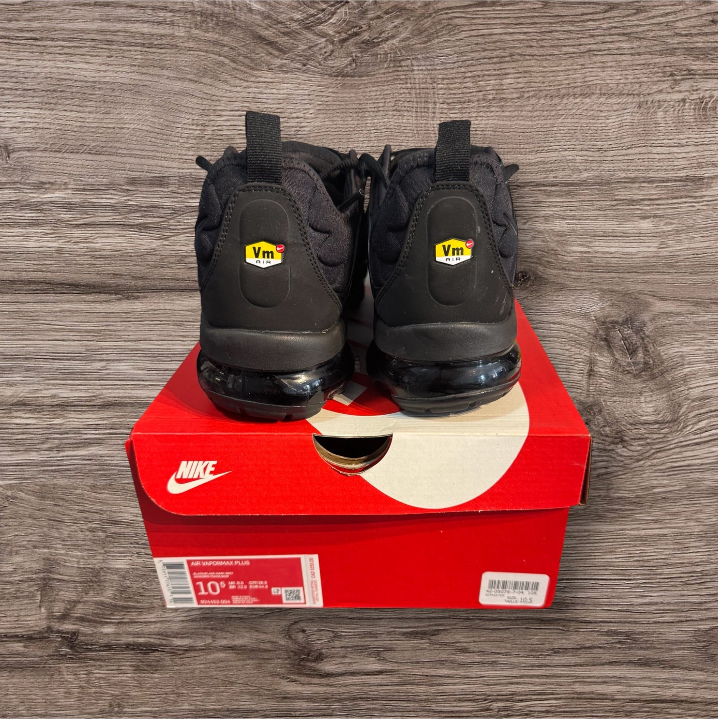 Nike Vapormax Plus Black Size 10.5