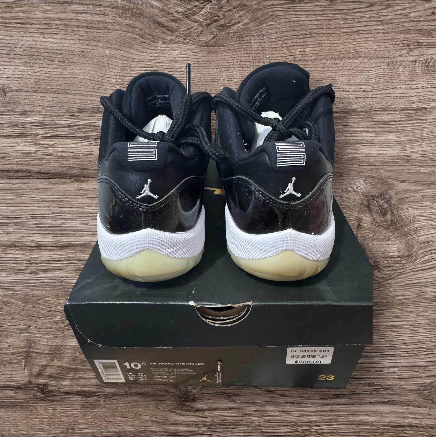 Jordan 11 Low Baron Size 10.5 (528895 010)