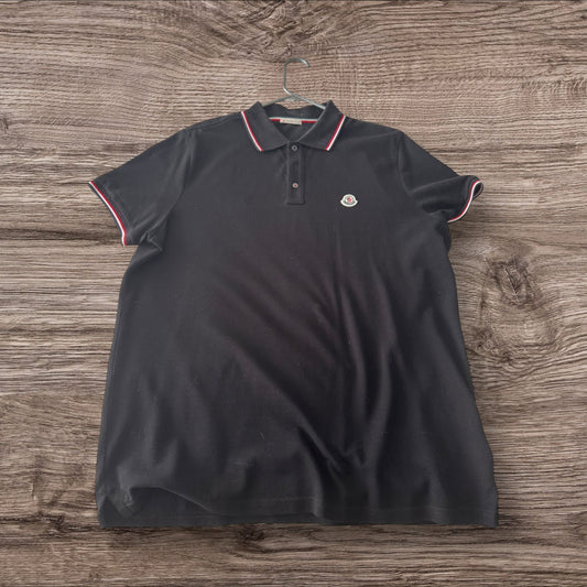 Moncler Black Polo Shirt