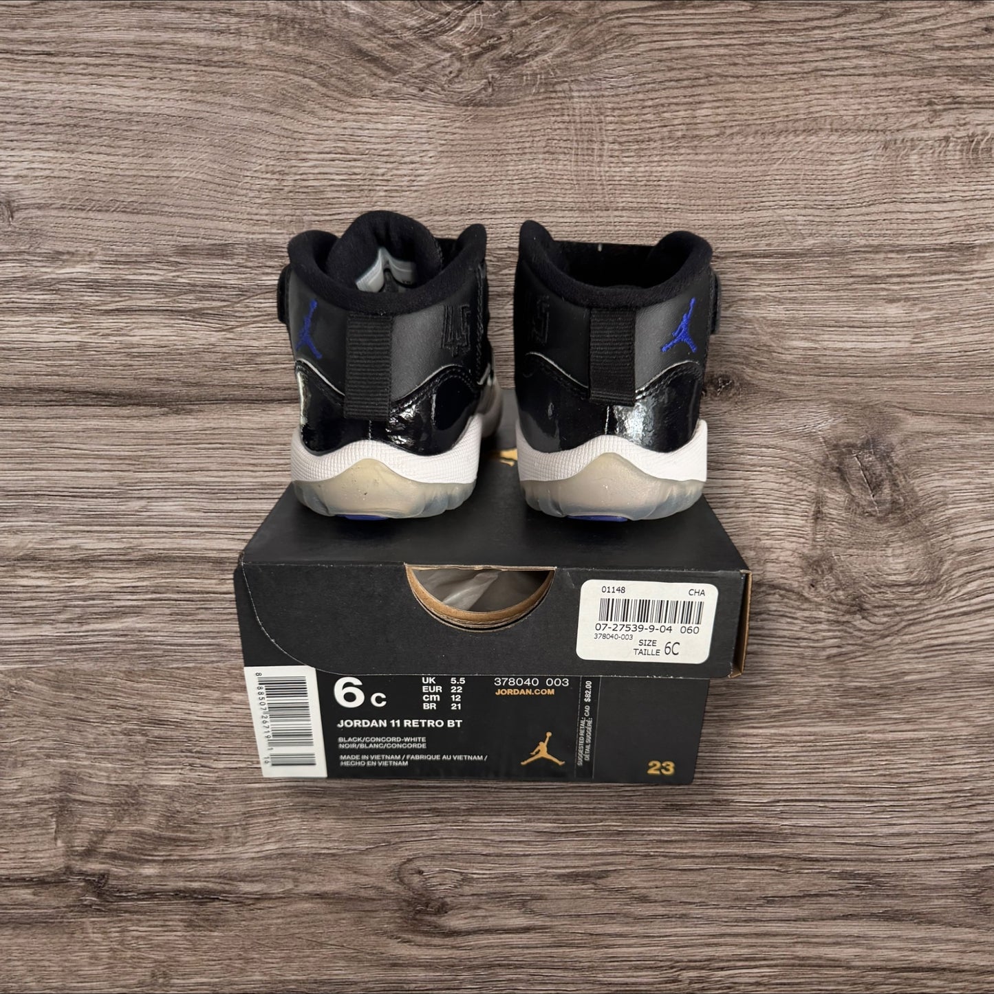 DS Infant Jordan 11 Space Jam Size 6C (378040 003)