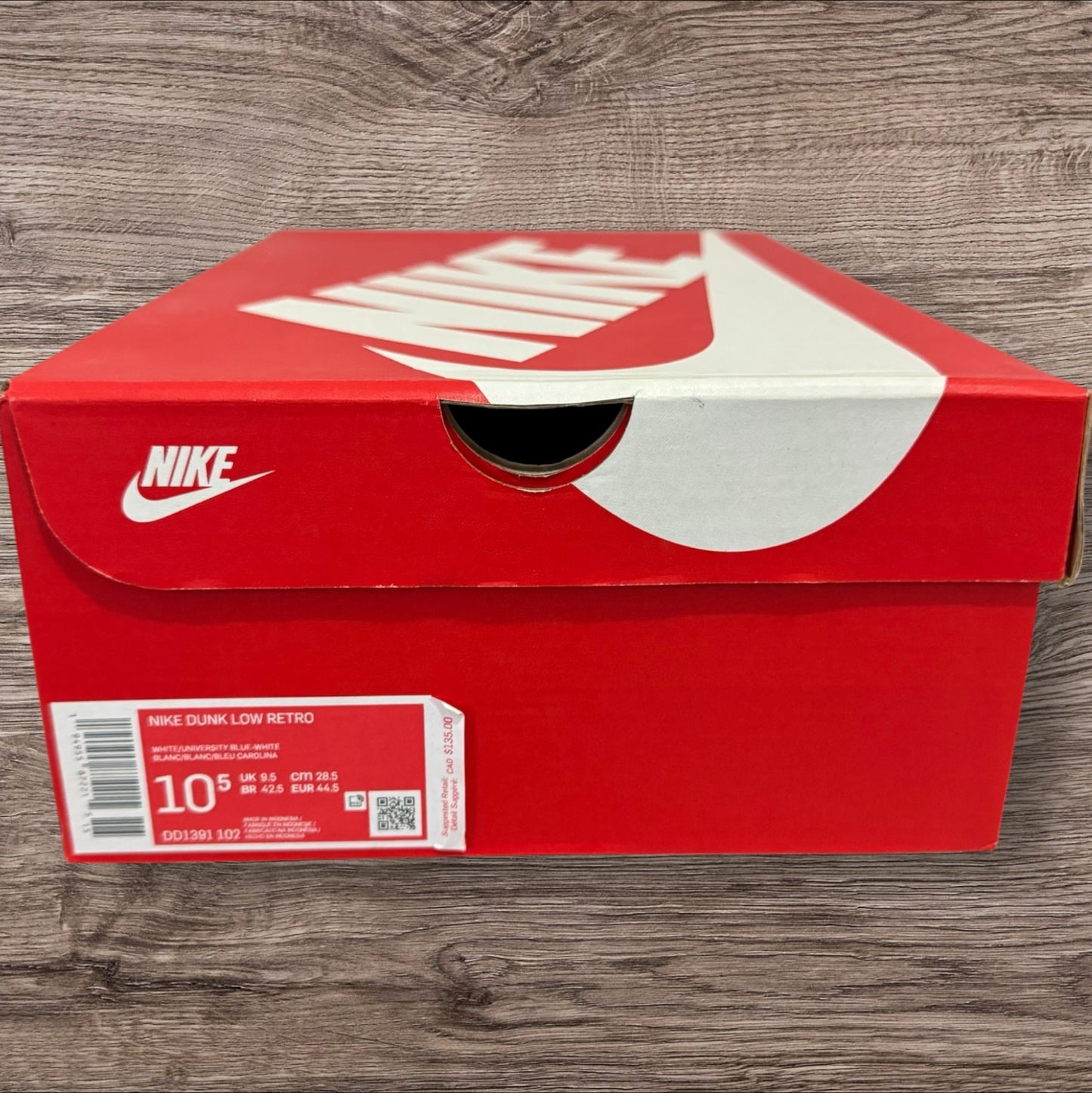 Nike Dunk Low UNC (2021) Size 10.5 (DD1391 102)