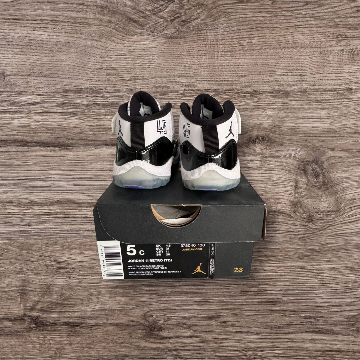 DS Infant Jordan 11 Concord Size 5C (378040 100)