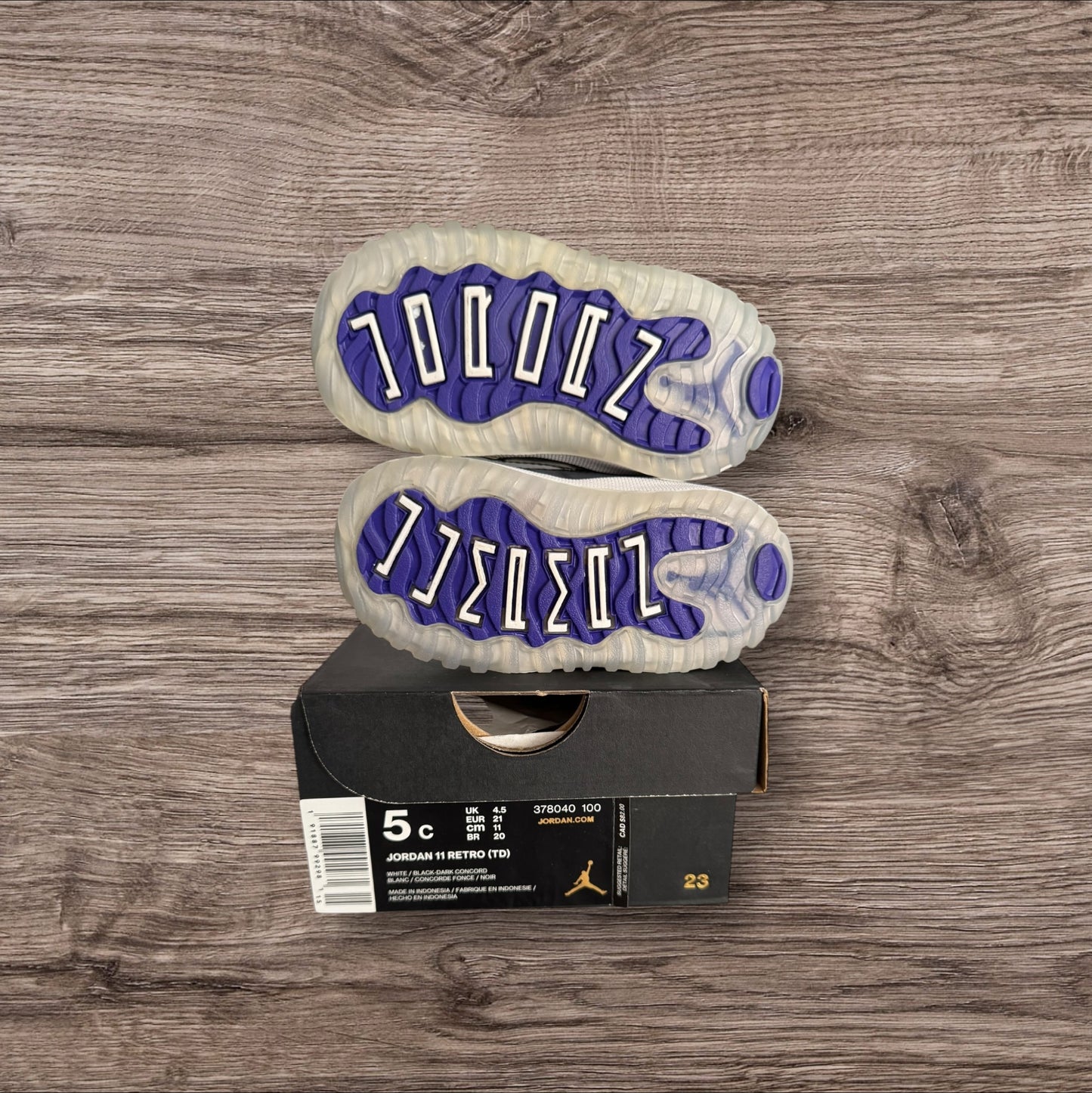 DS Infant Jordan 11 Concord Size 5C (378040 100)