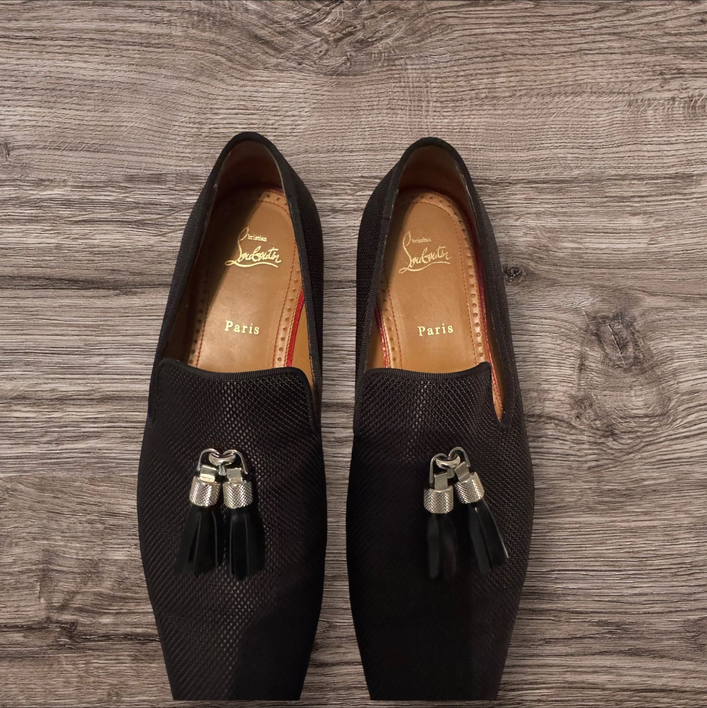 Christian Louboutin Rivalion Flat Nylon Pique Size 43.5 (3191187)
