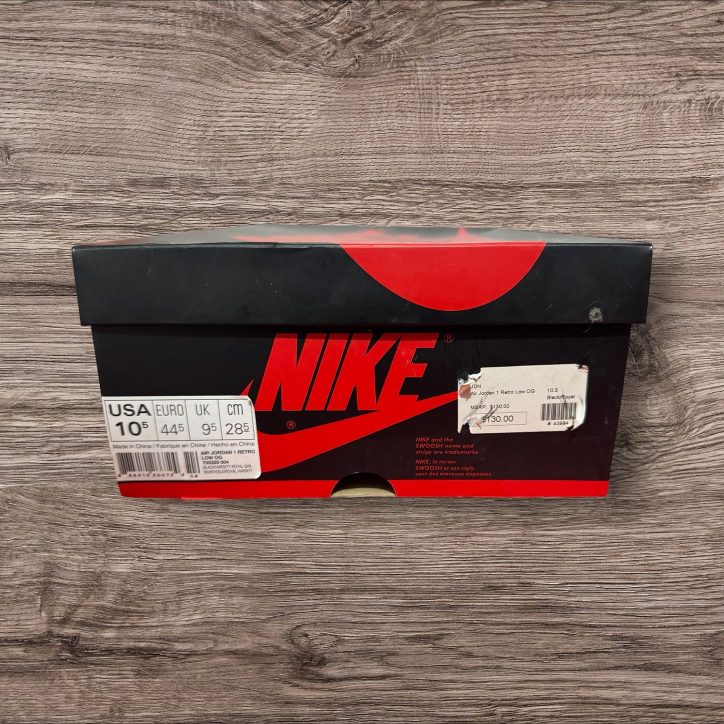 Jordan 1 Low Royal 2015 Size 10.5 (705329 004)