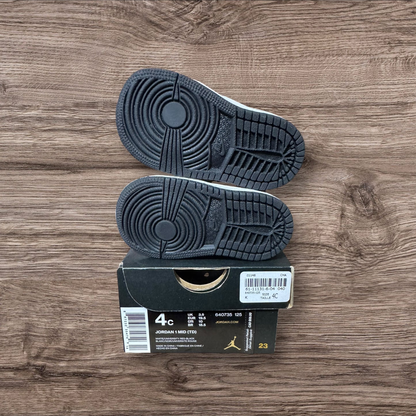 DS Infant Jordan 1 Mid Multi-Color Size 4C (640735 125)
