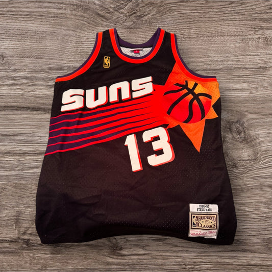 Mitchell & Ness Black Phoenix Sun Steve Nash Jersey Size Large