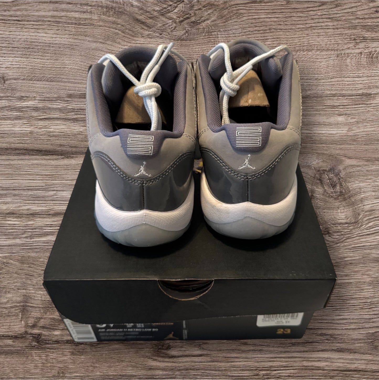 GS Jordan 11 Low Cool Grey Size 5Y (528896 003)