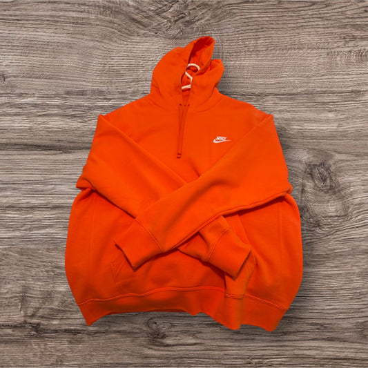 Nike Orange Club Fleece Sweater Size L