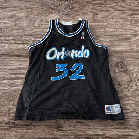 Champion Orlando Magic Shaq Black Jersey Size Large (48)