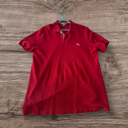 Burberry Red Polo Shirt