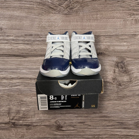 DS Infant Jordan 11 UNC Win Like 82 Size 8C (378040 123)